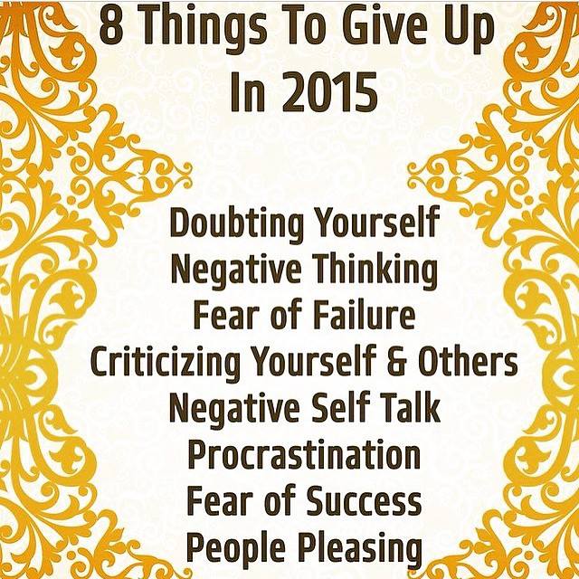 8 things to give up